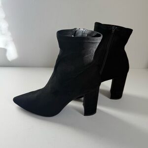 Steve Madden Elegant Black Ankle Sock Boots High Heel - 8.5